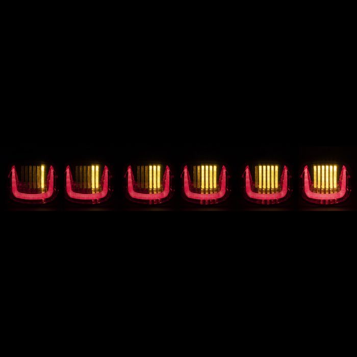 HOGWORKZ® Uproar Sequential LED Taillight w/out Plate Light | Clear
