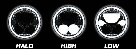XMC 7" Motorcycle LED Headlight with Halo