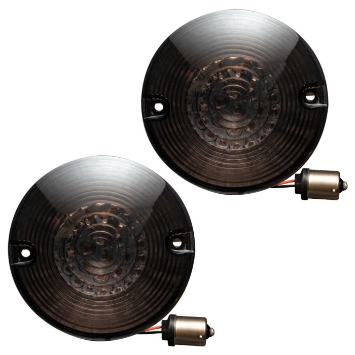 HOGWORKZ® LED Rear Turn Signals for Harley-Davidson® | 1156 Base, Flat Lens
