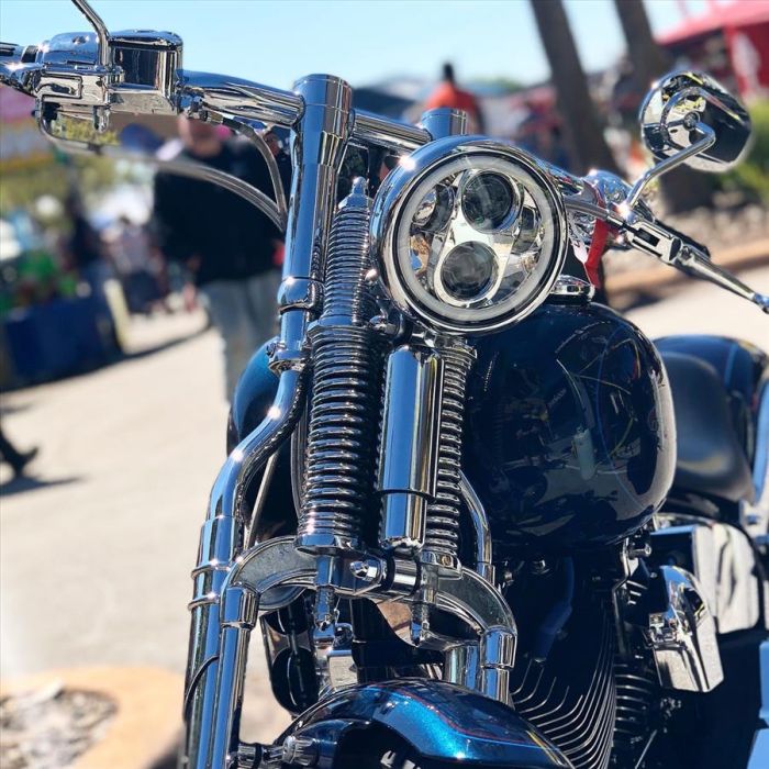 Hogworkz 5 3/4" LED Chrome HALOMAKER® Headlight