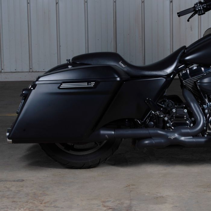 Hogworkz Unpainted 4" Dual Cut Stretched Saddlebags for Harley® Touring '14-'22