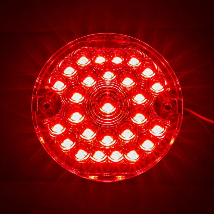 HOGWORKZ® Pro Grid™ LED Rear Turn Signals for Harley-Davidson® | 1156 Base, Flat Lens