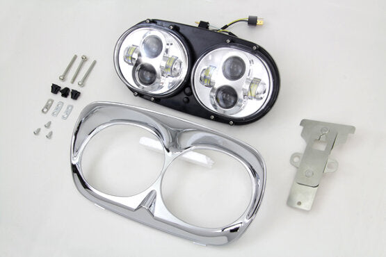 Road Glide Dual LED Headlight Upgrade Kit