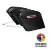 Hogworkz Unpainted Harley® Softail Stretched Saddlebag Conversion Kit w/ Chrome Hardware for '84-'17