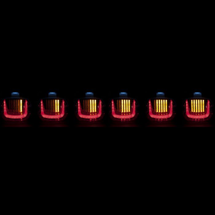 HOGWORKZ® Uproar Sequential LED Taillight w/ Plate Light | Clear
