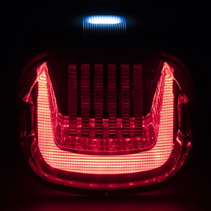 HOGWORKZ® Uproar Sequential LED Taillight w/ Plate Light | Smoked