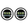 Hogworkz Harley® Blackout 4.5" LED HALOMAKER® Auxiliary Passing Lamps