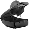 Hogworkz Vivid Black King Tour Pack w/ Full Backrest & Black Hardware for Harley® Touring '97-'22