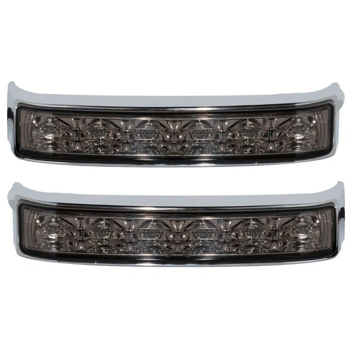 Hogworkz LED Saddlebag Turn Signals / Brake / Run Lights | Chrome/Smoked Lens for Harley-Davidson® '14-'22